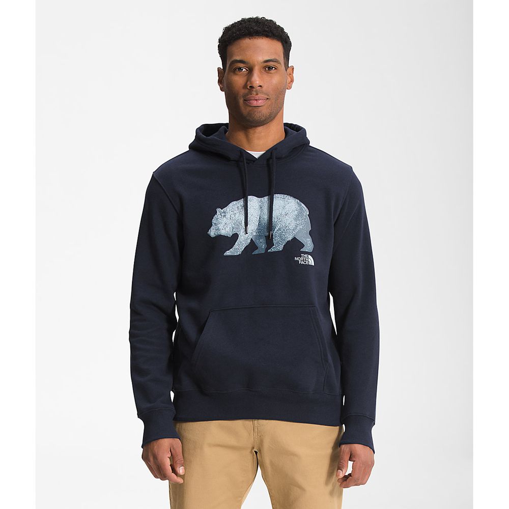 The North Face Hoodie Mens Australia - The North Face Tnf™ Bear Pullover Navy (MNQ-025763)